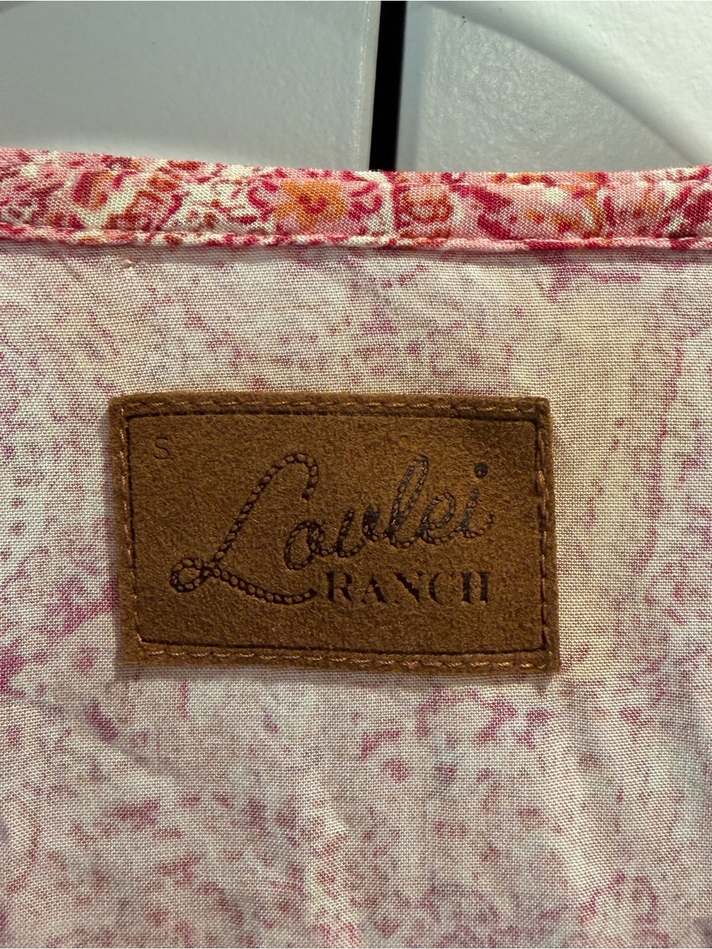 Vintage Lovlei Ranch California Pink Paisley Button-Down Western Blouse - Picture 5 of 8